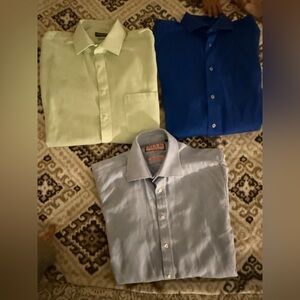 Bundle of  Shirt Trio - Green, Blue, Gray
